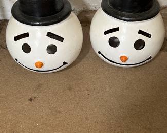 Ceramic Snowmen