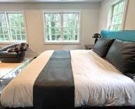 Black Leather Coverlet and Pillows by Between the Sheets