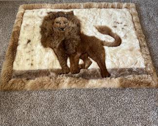 Peruvian alpaca rug.
