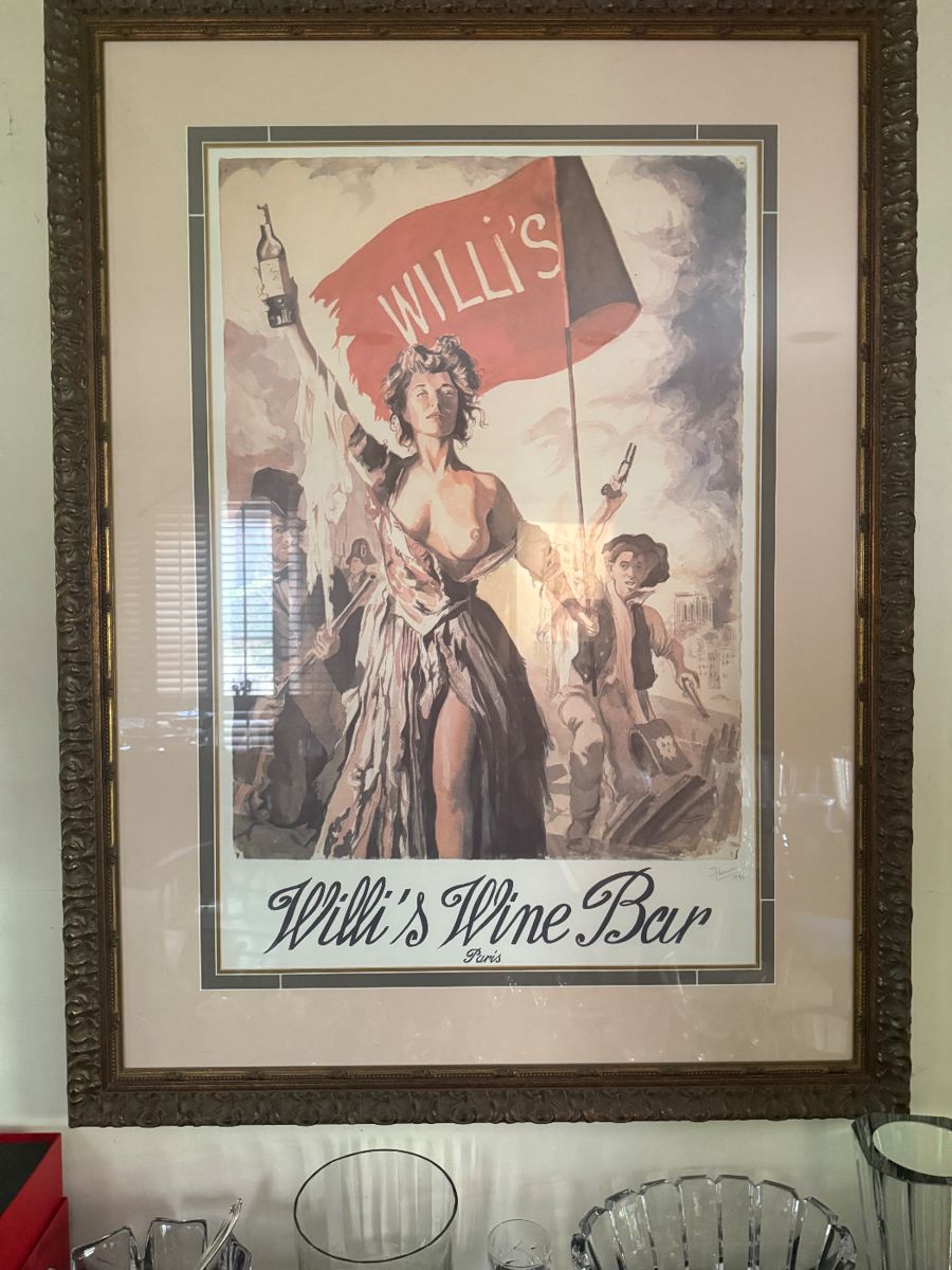 Willi's signed poster w/ a great frame