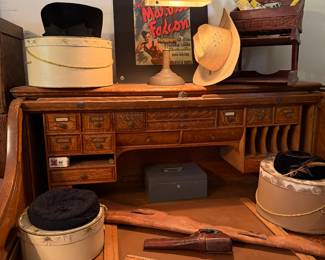 great roll top oak desk