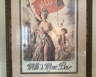 Willi's signed poster w/ a great frame