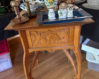 hand made oak table