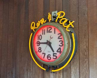 neon clock