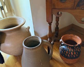 lots of different pots