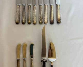 Towle Sterling Silver Handle Knife Set Candlelight Pattern 14 Pieces