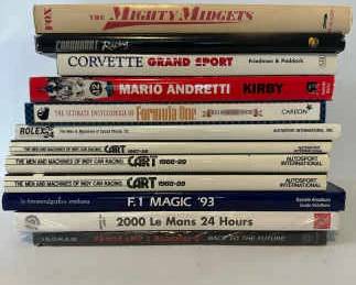 Vintage Collectible Racing Books F1, Indy, Le Mans, NASCAR, and More