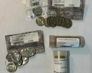 Uncirculated U.S. Statehood Quarters Presidential Dollars Collection