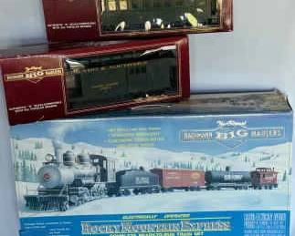 008 Bachmann Big Haulers G Scale 2Colorado Southern Cars Sealed. Rocky Mountain Express Open