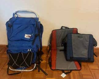 Outdoor Gear Lot The North Face Vintage External Frame Backpack 2 Brand New REI Trail Chairs