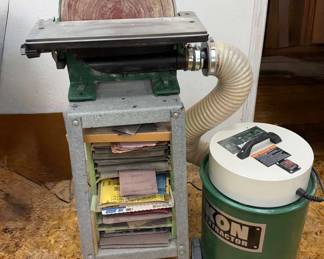 HeavyDuty Disc Sander with Stand Dust Collector