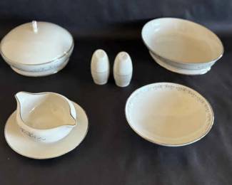 Vintage Flintridge China BonLite Serving Set Made in California 7 Pieces