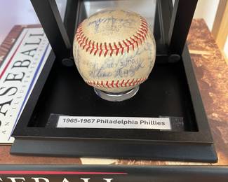 S52 - $50 - 1965-1967 Philadelphia Phillies Signed Baseball