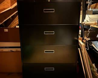 S97 - $30 - XL 4- Drawer Filing Cabinet. Dimensions: