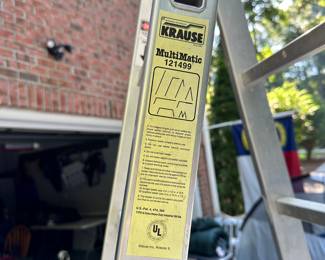 S163 - $125 - Krause MultiMatic 16' Ladder. Extra Heavy Duty Type I-A with 300lb capacity. This ladder has four sections. It folds up for storage and easy transport.
