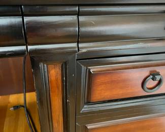 S10 - $200 - Corner Desk. Separates for transport. Scratches scuffs are pictured, please take note. You must have help picking up. 72" x 30" x 30.5"