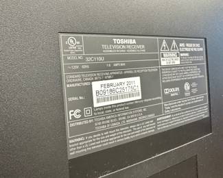 S25 - $20 - 22" TV February 2011. Tested, working. Comes with remote.