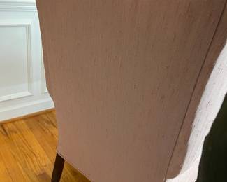 S13 - $75 - Soft Pink Wingback Chair w/ Claw Foot Legs. No stains or signs of wear. Great condition for older chair. 30"w x 27"d x 44"T