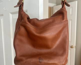 S77 - $50 - Coach Leather Crossbody. Mostly great condition aside from some spotting on the back as seen in photos.