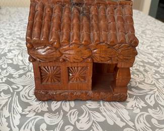 S20 - $40 - Handmade in Honduras carved from wood block. 6"T