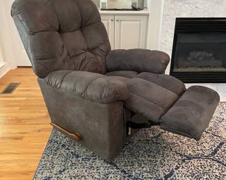 S29 - $125 - LaZBoy Gray Recliner. Fabric is clean. Ability to recline is fully functioning. This is from a home with dogs. Not on the furniture but in the home. 40" W x 34"D x43"T