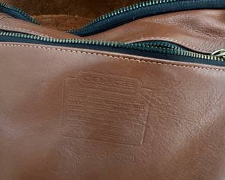S77 - $50 - Coach Leather Crossbody. Mostly great condition aside from some spotting on the back as seen in photos.