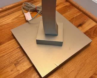 S99 - $20 - Floor Lamp. 58.5" Tall. Working! Cute - Wavy base instead of your normal straight line! Your eyes are not playing tricks on you.