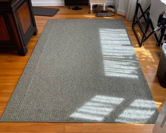 S14 - $20 - Sage Green. Good condition. 60 x 94. Damage on one corner.