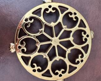 S107 -$25 - Baldwin Shelburne Brass Trivet