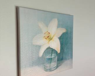 S76 - $15 - Set (4) of Floral Wall Art 11" square
