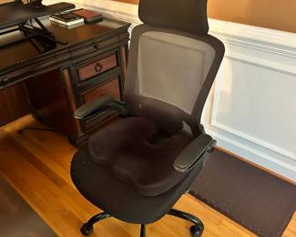 S114 - $45 - Ergonomic Office Chair with Cushion. Good condition and very comfortable!