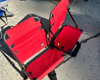 S153 - $40 for the pair - BleacherBack Stadium Seats. Excellent condition.