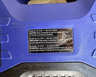 S181 -$35 - Kobalt 12v / 120v Inflator.