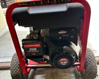 S180 -$400 - Troy-Bilt 5550 Watt Generator - Good condition.