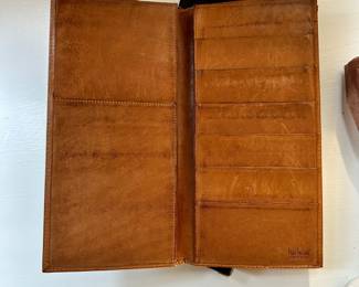 S136 - $25 - Hartmann Leather Long Wallet. Used with box.