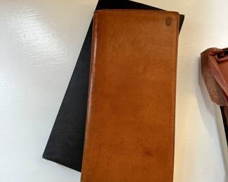 S136 - $25 - Hartmann Leather Long Wallet. Used with box.