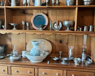 Large Maple China cabinet