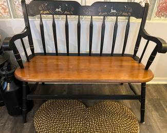 Hitchcock style Bench