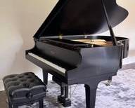 Baldwin 5'8 Model R Baby Grand Piano in Satin Black Finish Serial # 263888