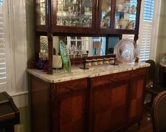 ANTIQUE FRENCH DINING SET BUFFET