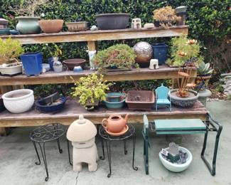 GARDEN PLANTS AND POTS