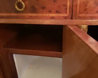 MARBLE TOP CABINET, INTERIOR