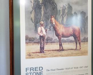 FRED STONE FRAMED PRINT: THE FINAL THUNDER