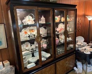 Really nice large Asian inspired China cabinet