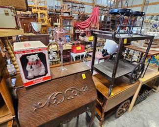 Two drop front desks