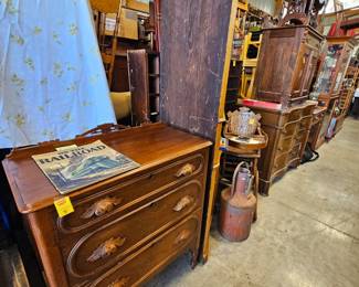 Small walnut chest of drawers