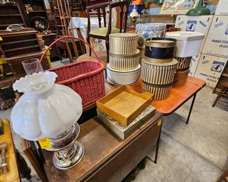Vintage hat boxes