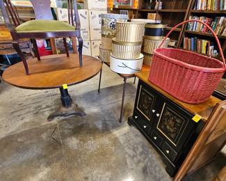 Iron base pub table