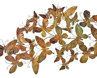 Vintage Butterflies In Flight Wall Art