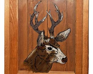 Vintage Framed Deer Shadow Box